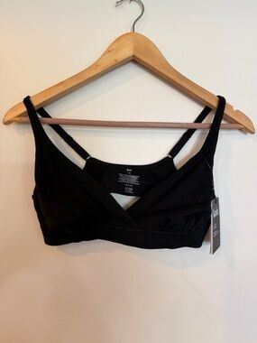 NWT knix Black Seamless Nursing & Maternity Crossover Bra large